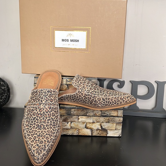NWT MOS MOSH Doha Animal Print Suede Flat - Size 38 - Picture 14 of 14